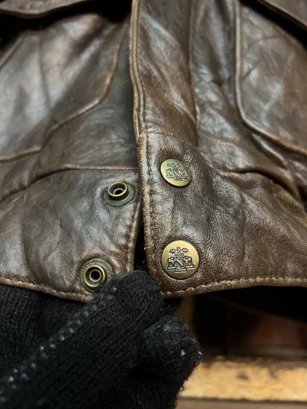 Leather × Leather Jacket × Vintage VINTAGE TYPEA-… - image 10