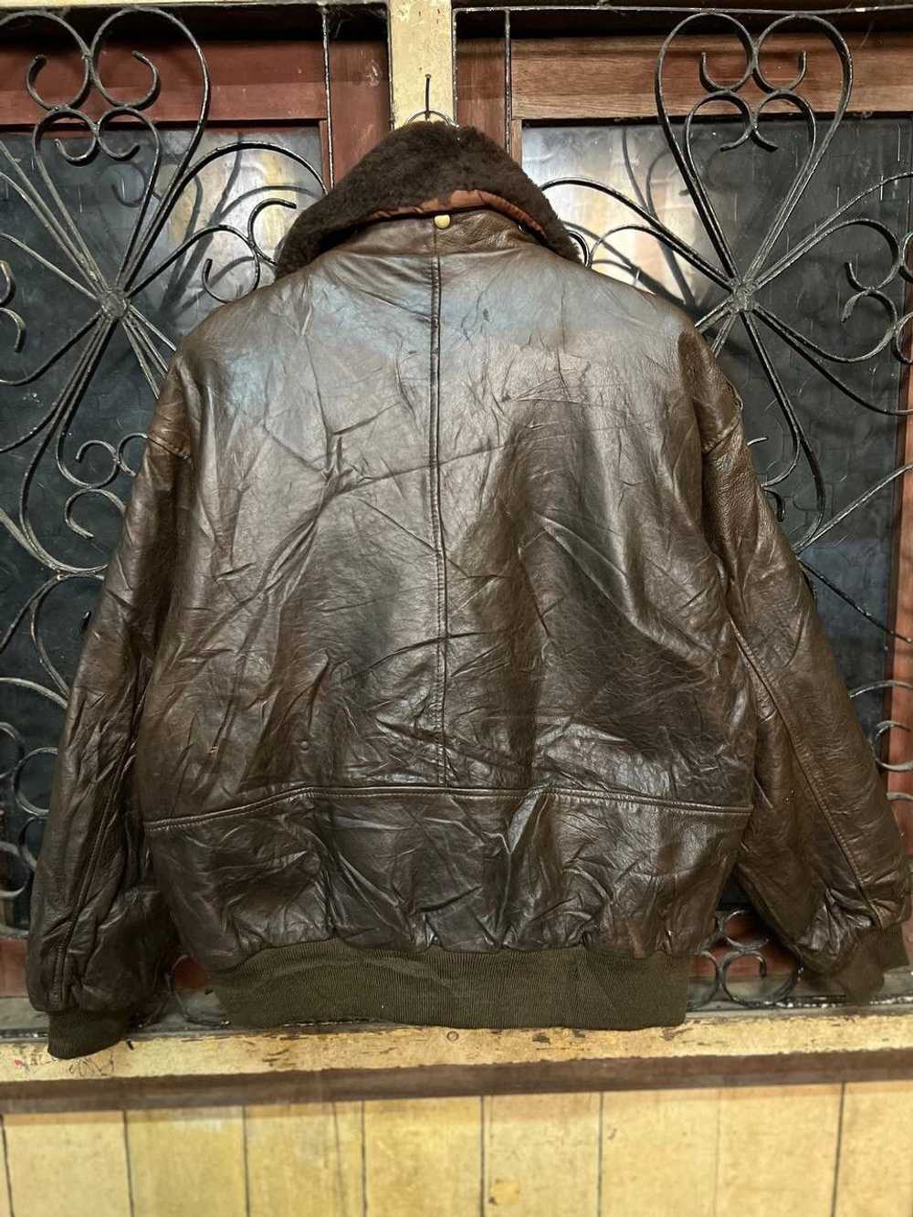 Leather × Leather Jacket × Vintage VINTAGE TYPEA-… - image 11