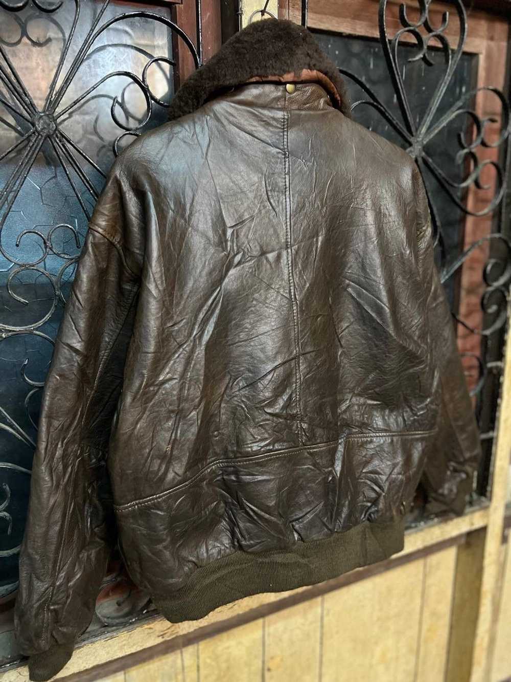 Leather × Leather Jacket × Vintage VINTAGE TYPEA-… - image 12