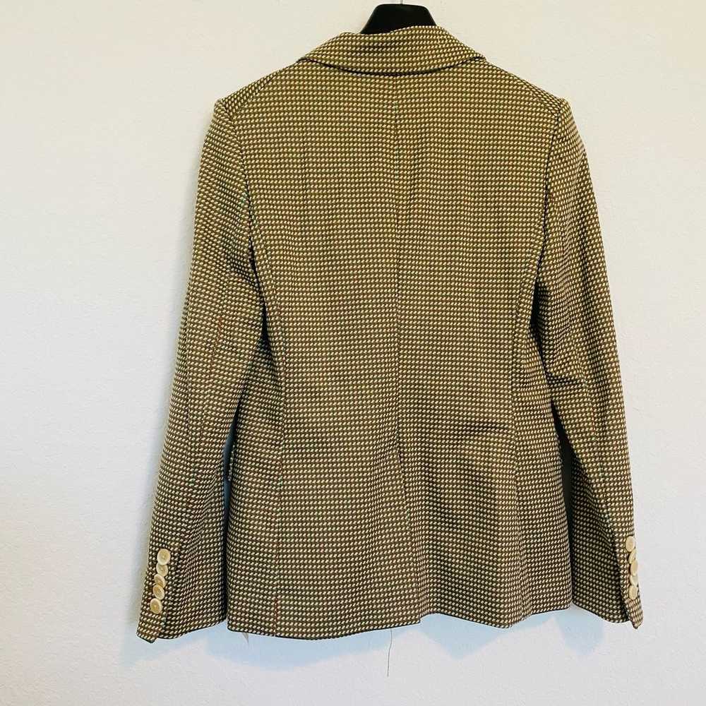 Veronica Beard Zeni Jacket Blazer Green Brown Geo… - image 6