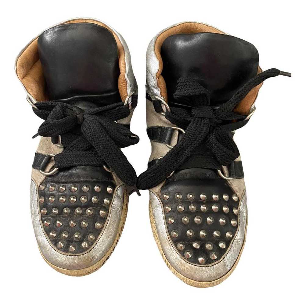 Sandro Albatorock leather trainers - image 1