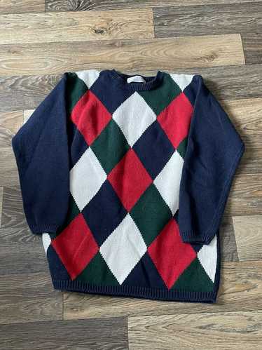 Coloured Cable Knit Sweater × Vintage Vintage Clow