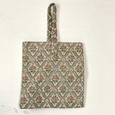 Handmade vintage brocade hand bag - image 1