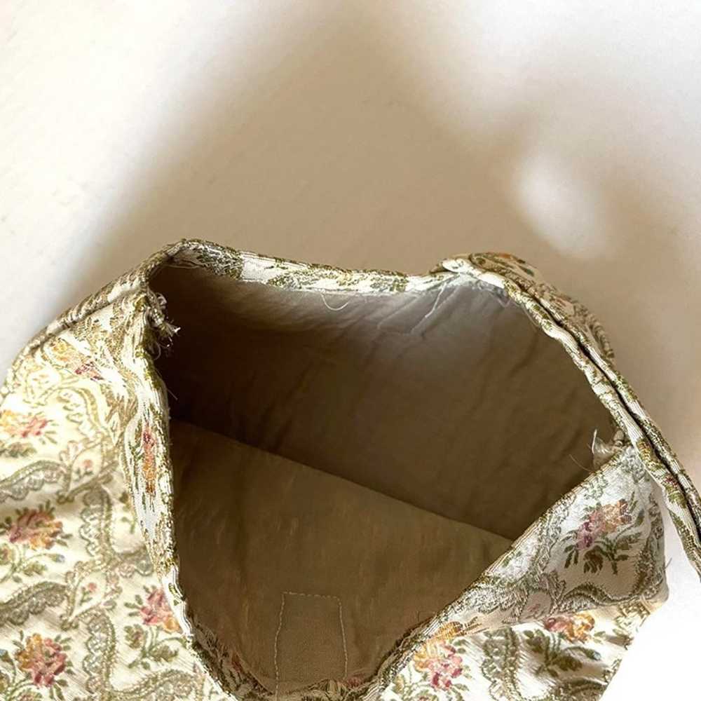 Handmade vintage brocade hand bag - image 4