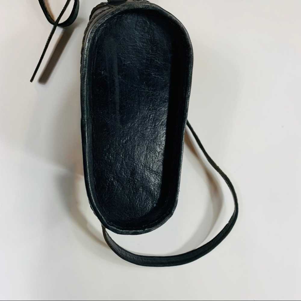 Vintage Leather Beaded Boho Braided Crossbody Bag - image 6