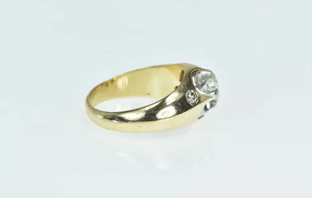 14K 1.05 Ctw Mens Diamond Vintage Wedding Ring Si… - image 2