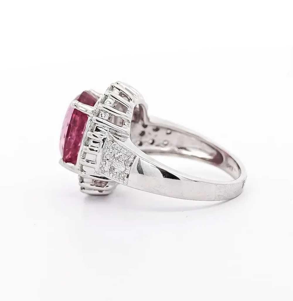 GIA Certified 7.60 Carat No Heat Pink Spinel and … - image 3