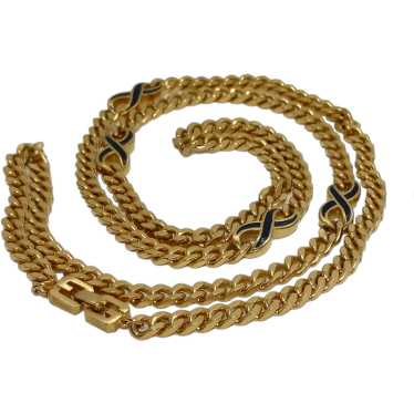 Vintage Givenchy Classic Gold Chain Necklace, Min… - image 1