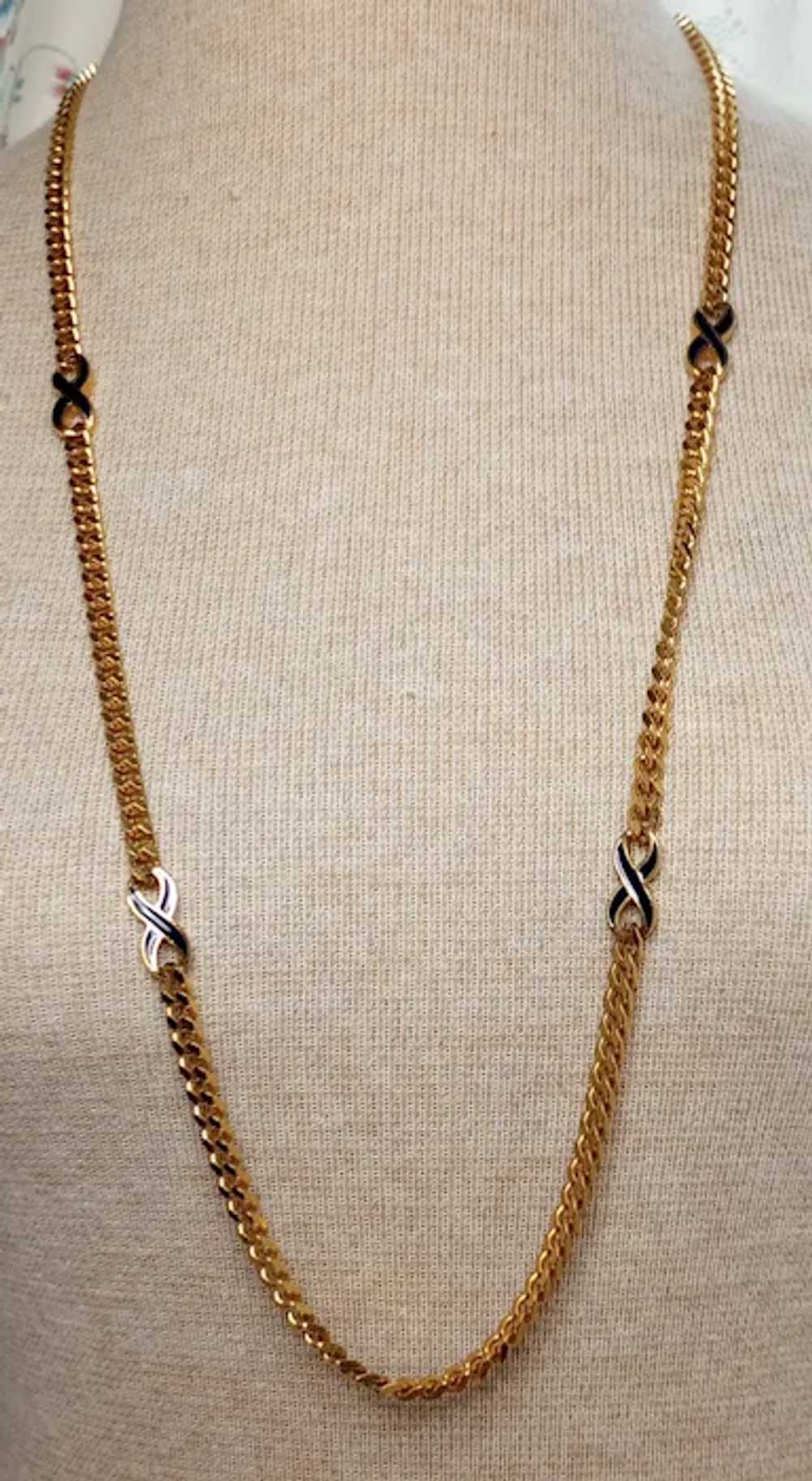 Vintage Givenchy Classic Gold Chain Necklace, Min… - image 2