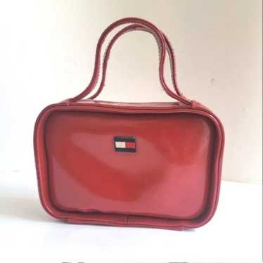 Vintage Y2K Tommy Hilfger red patent leather purse