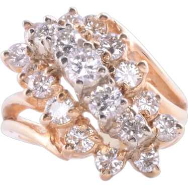 Estate Diamond Fashion Ring - image 1