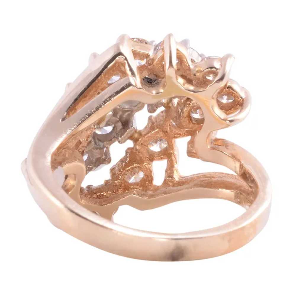 Estate Diamond Fashion Ring - image 3