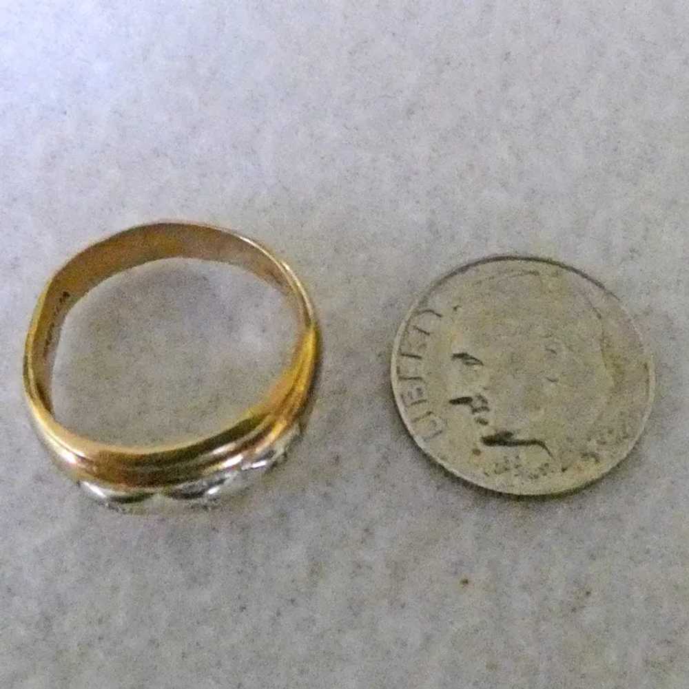 14k White and Yellow gold Ring - image 4