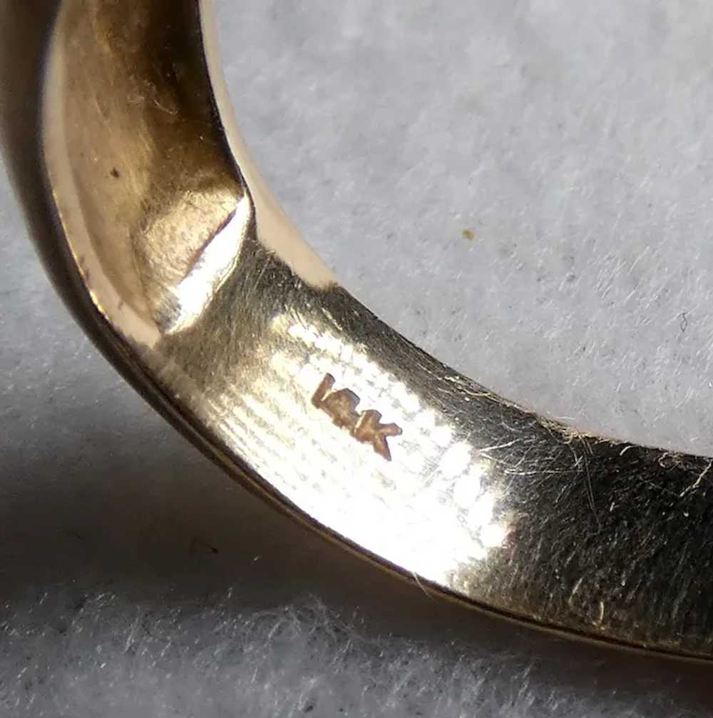 14k White and Yellow gold Ring - image 6