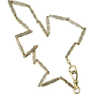Victorian Gold Filled Chain with Dog Hook - image 1