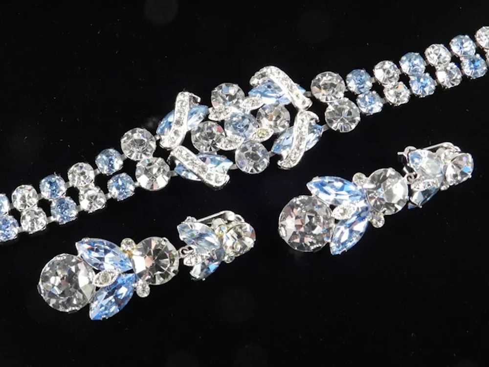 Eisenberg Ice Rhinestone Bracelet Pendant Earring… - image 6