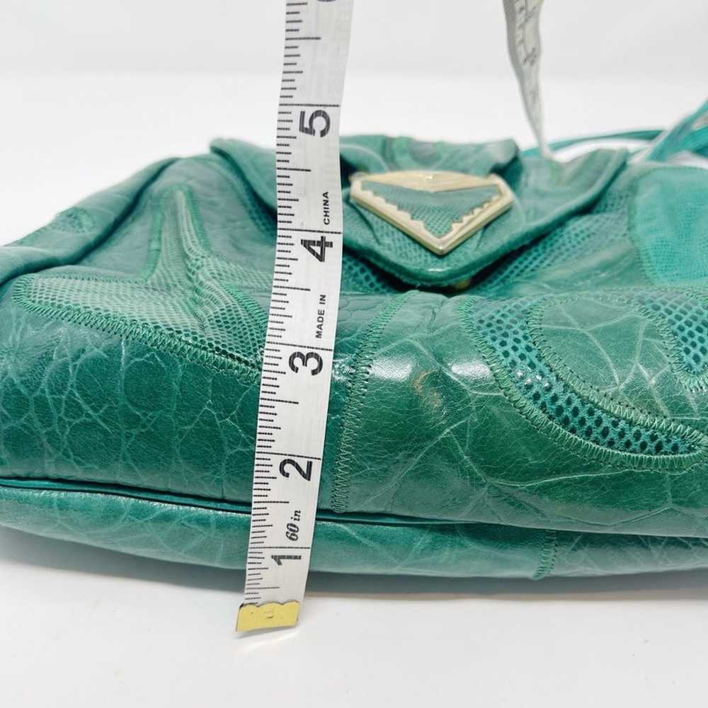 Sharif vintage green leather croc and snake embos… - image 10