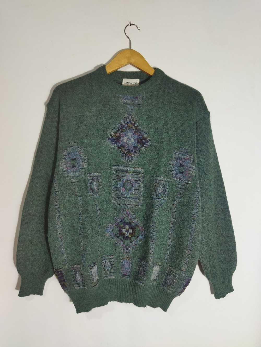 Designer × Homespun Knitwear × Vintage Vintage Le… - image 1