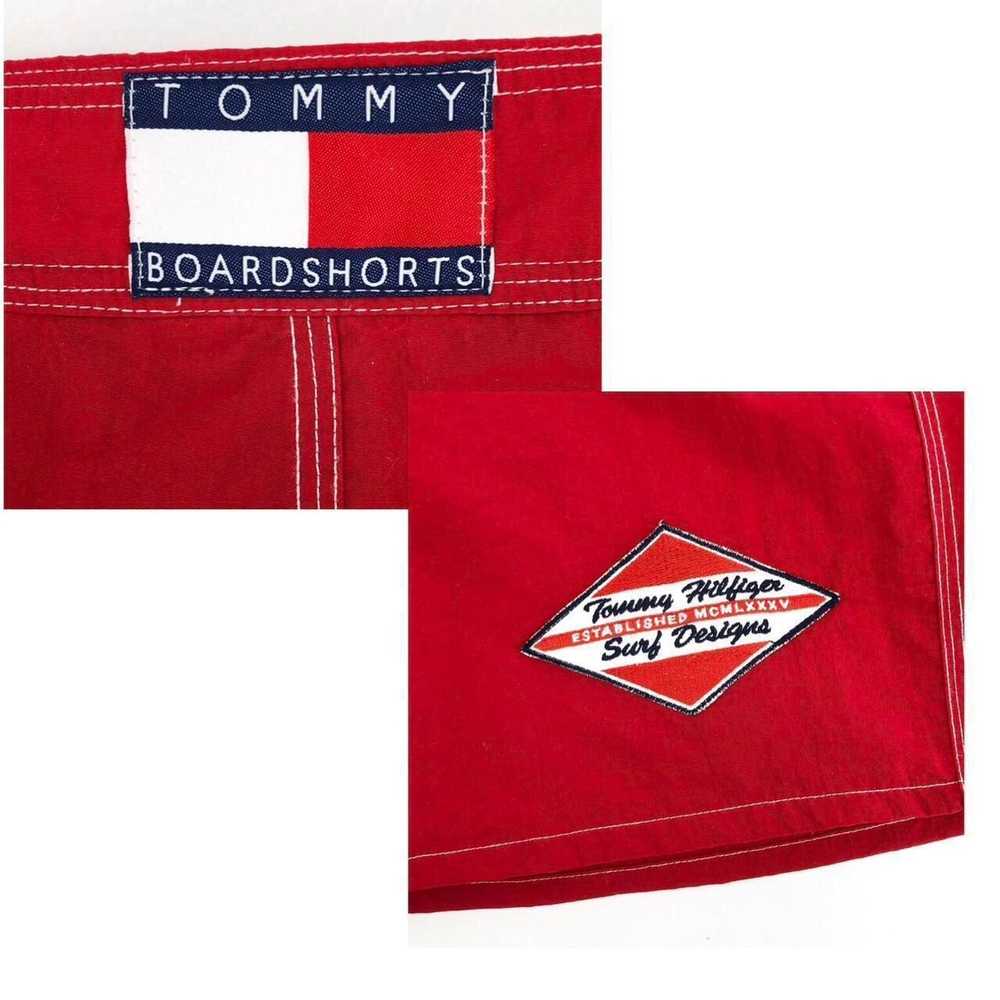 Tommy Hilfiger × Vintage Tommy Hilfiger red board… - image 3