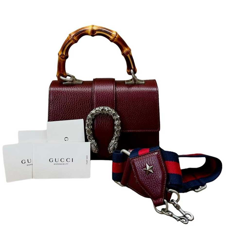 Gucci Dionysus Bamboo leather crossbody bag - image 6