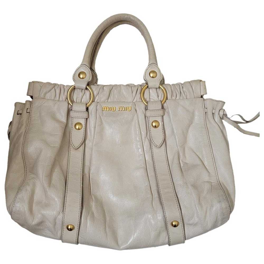 Miu Miu Vitello leather handbag - image 1