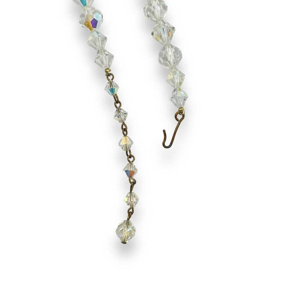 Aurora Borealis Glass Crystal Bead Necklace Long … - image 10