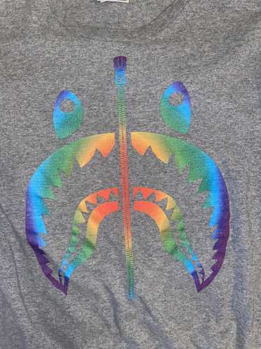 Bape Bape Rainbow Shark tee grey