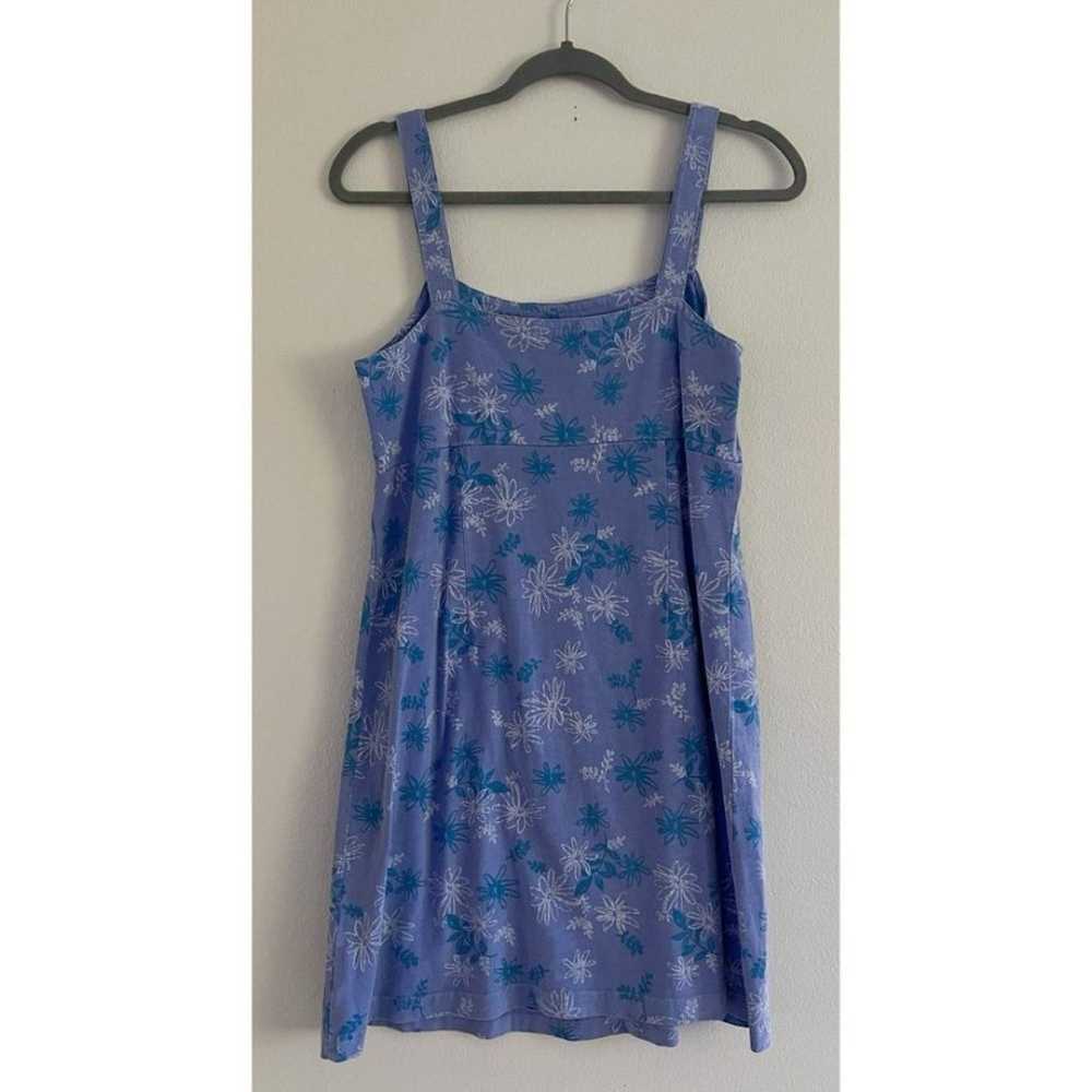 Vintage Fresh Produce Blue Floral Mini Dress Size… - image 2