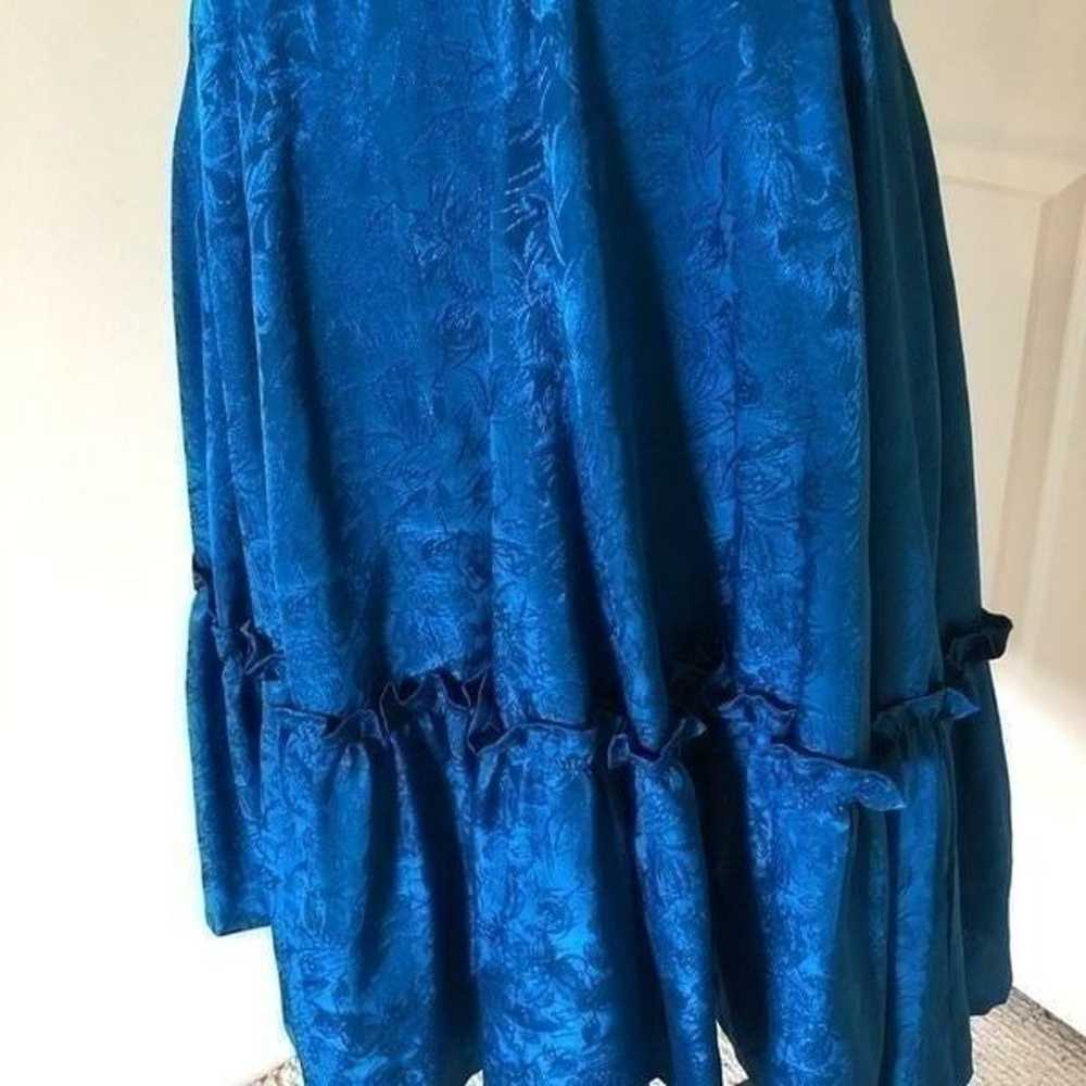 HP Vintage handmade Blue dress size medium - image 5