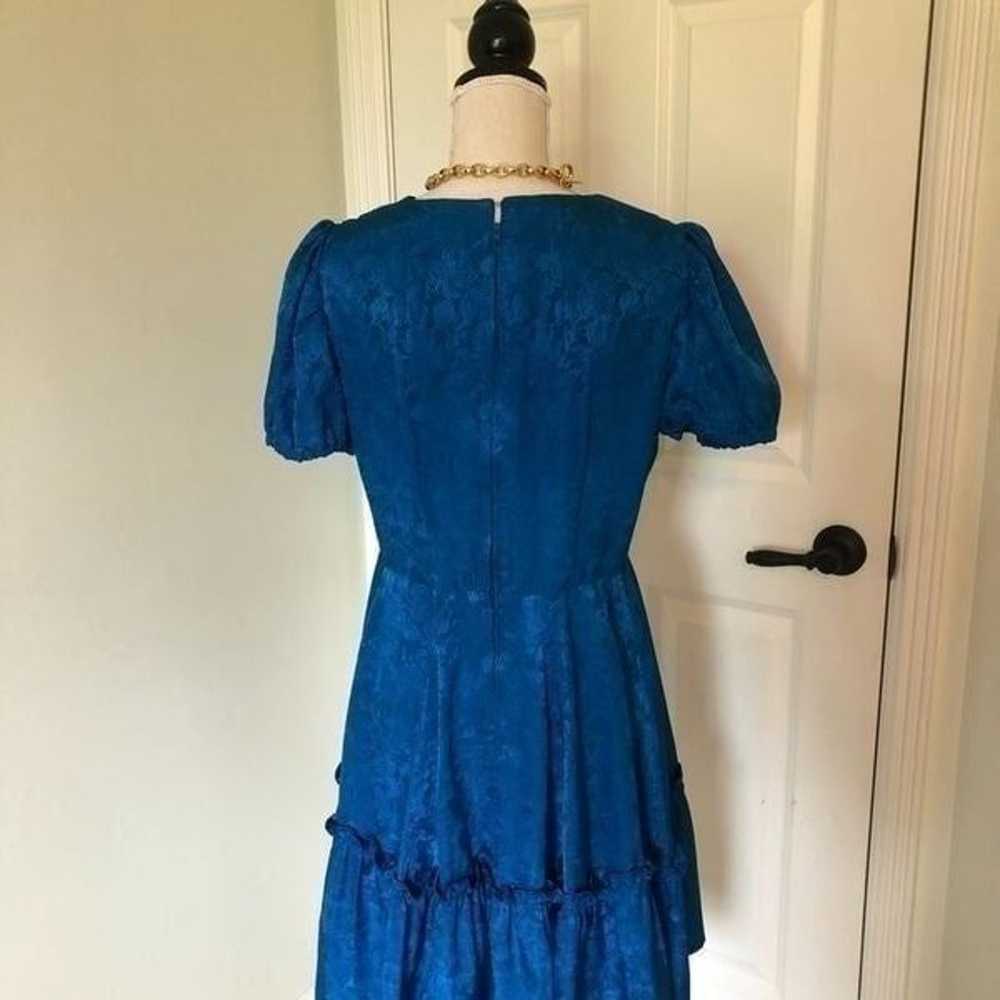 HP Vintage handmade Blue dress size medium - image 6