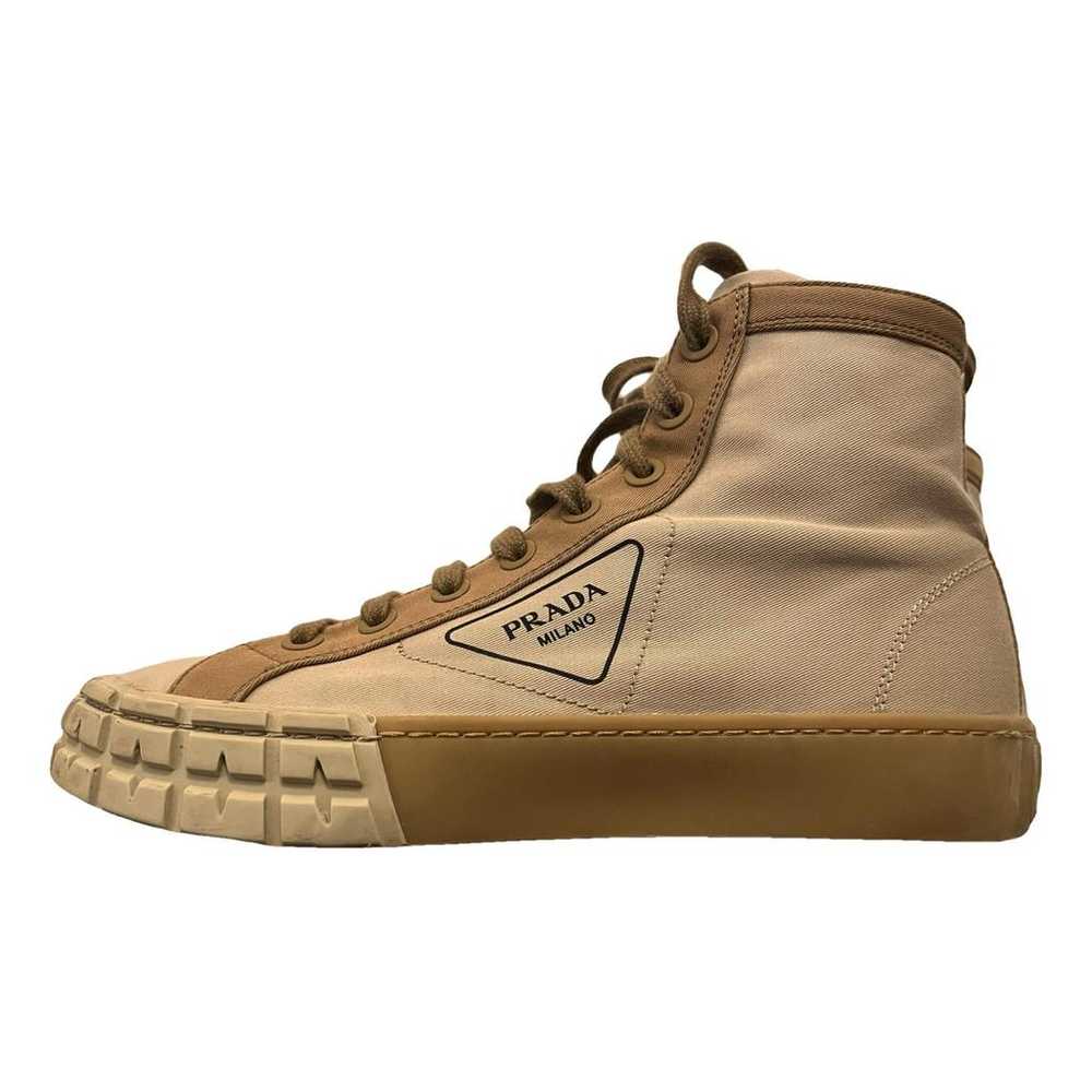 Prada Double Wheel cloth trainers - image 1