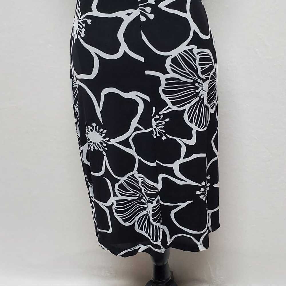 80s Rare Vintage Guess Black White Abstract Ditsy… - image 11