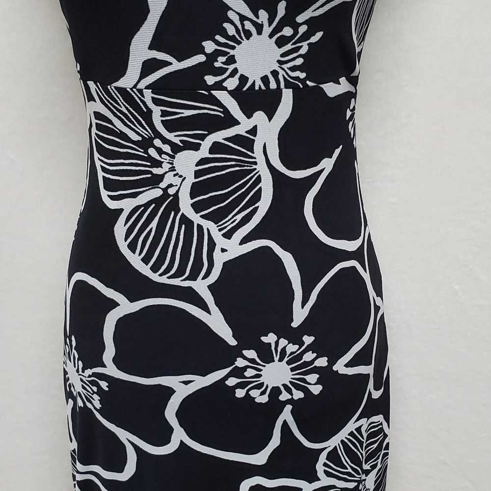 80s Rare Vintage Guess Black White Abstract Ditsy… - image 6