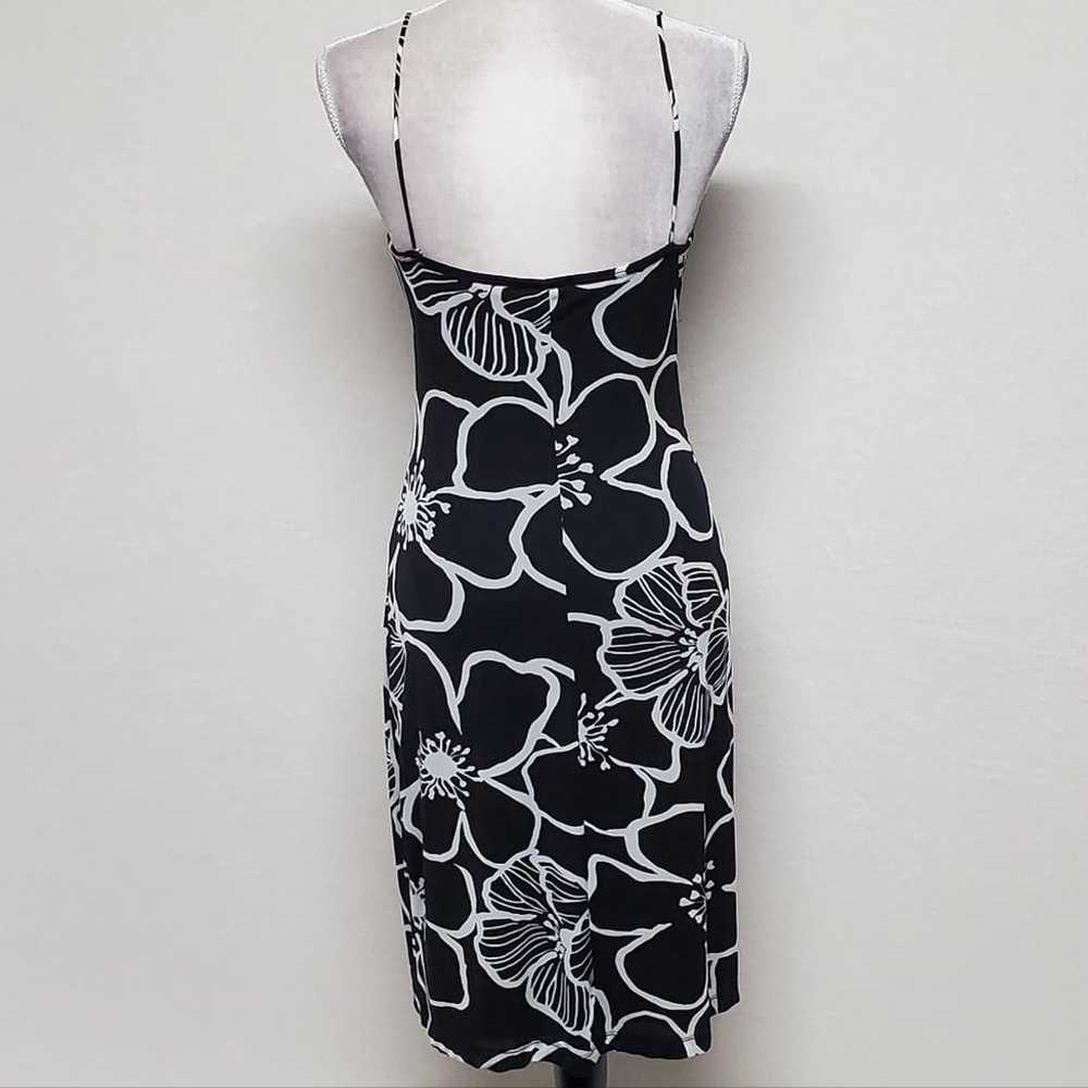 80s Rare Vintage Guess Black White Abstract Ditsy… - image 9