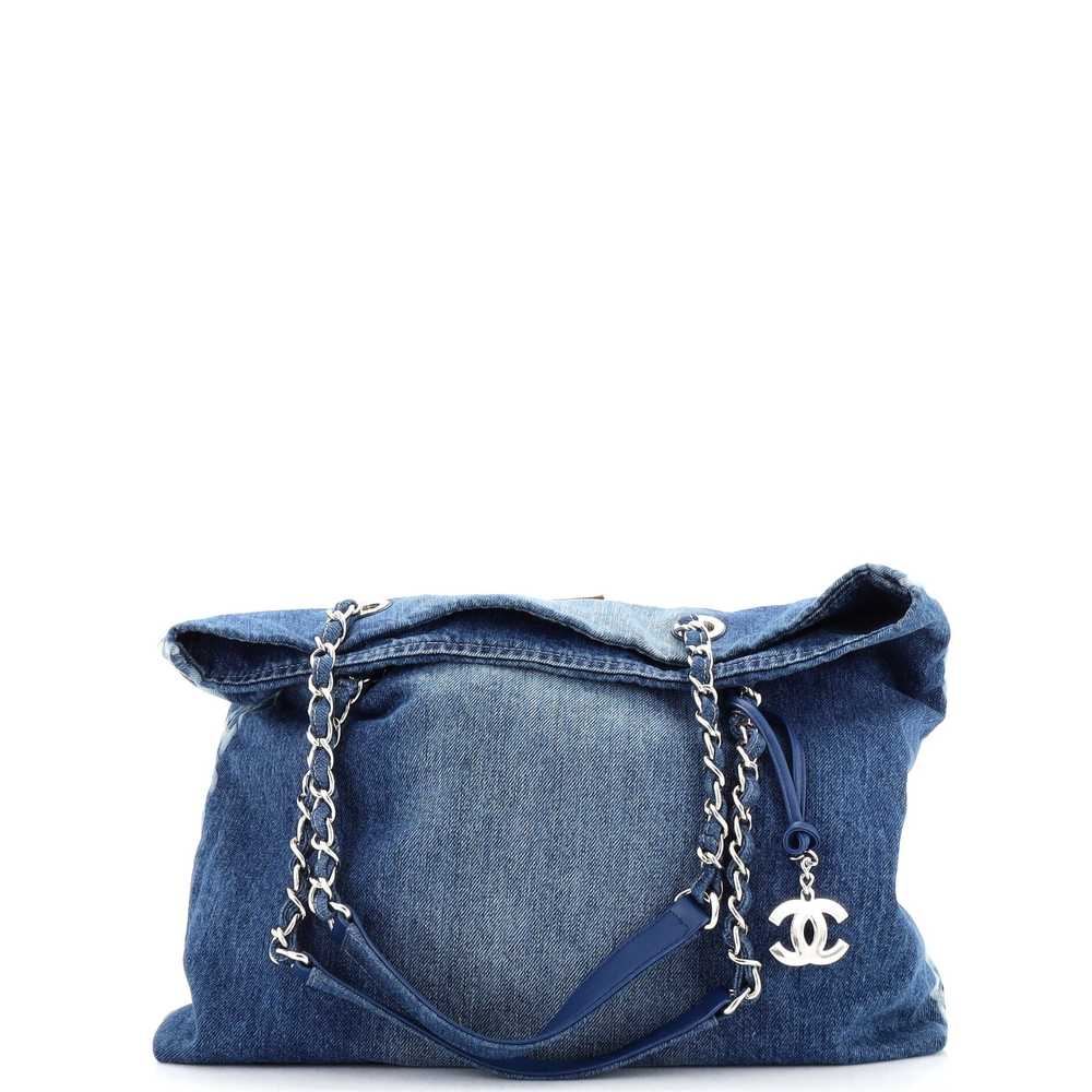 Chanel Open Shopping Tote Degrade Denim Medium - image 1