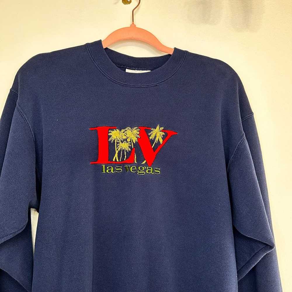 Vintage Las Vegas Sweatshirt Embroidered Sweatshi… - image 3
