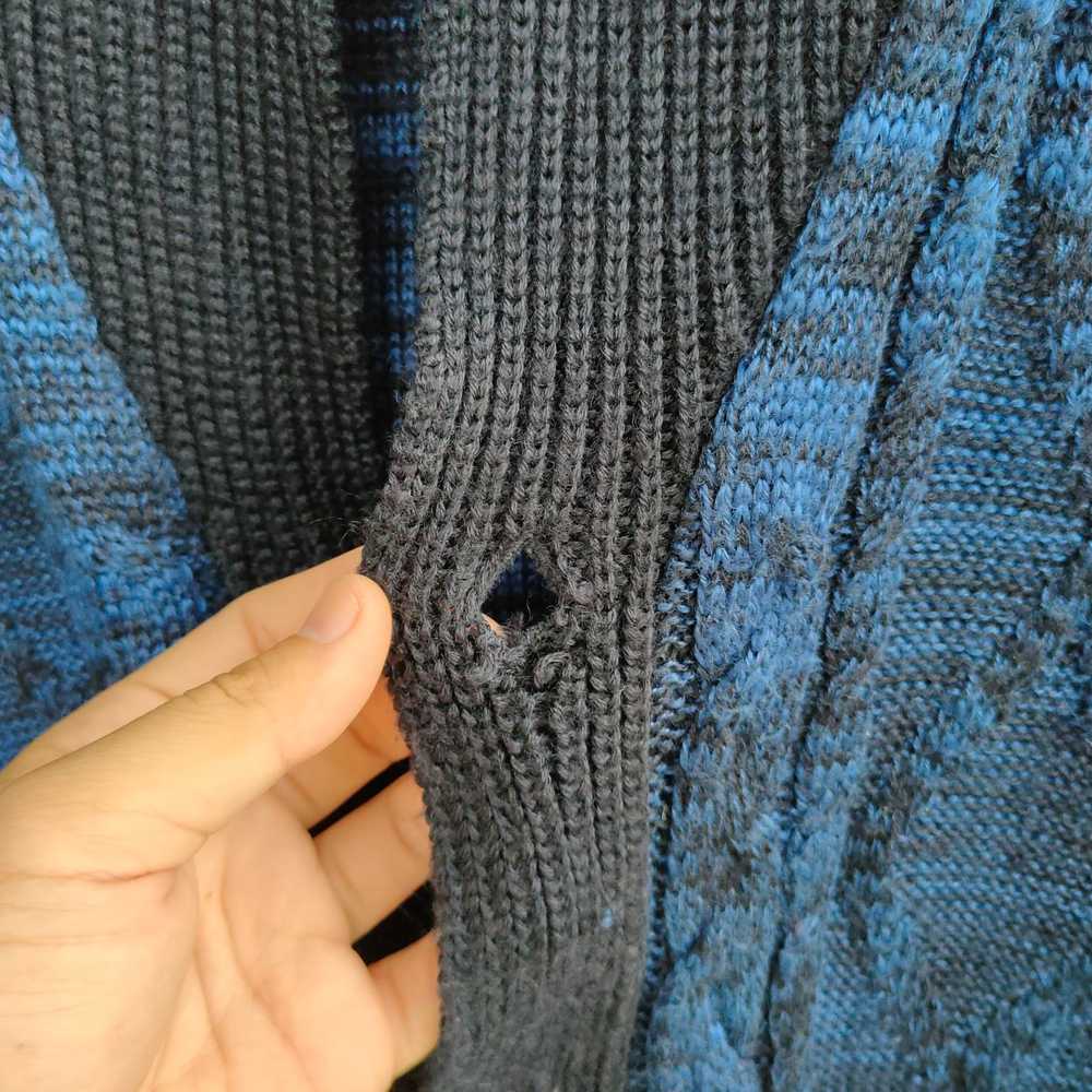 Aran Isles Knitwear × Cardigan × Coloured Cable K… - image 7