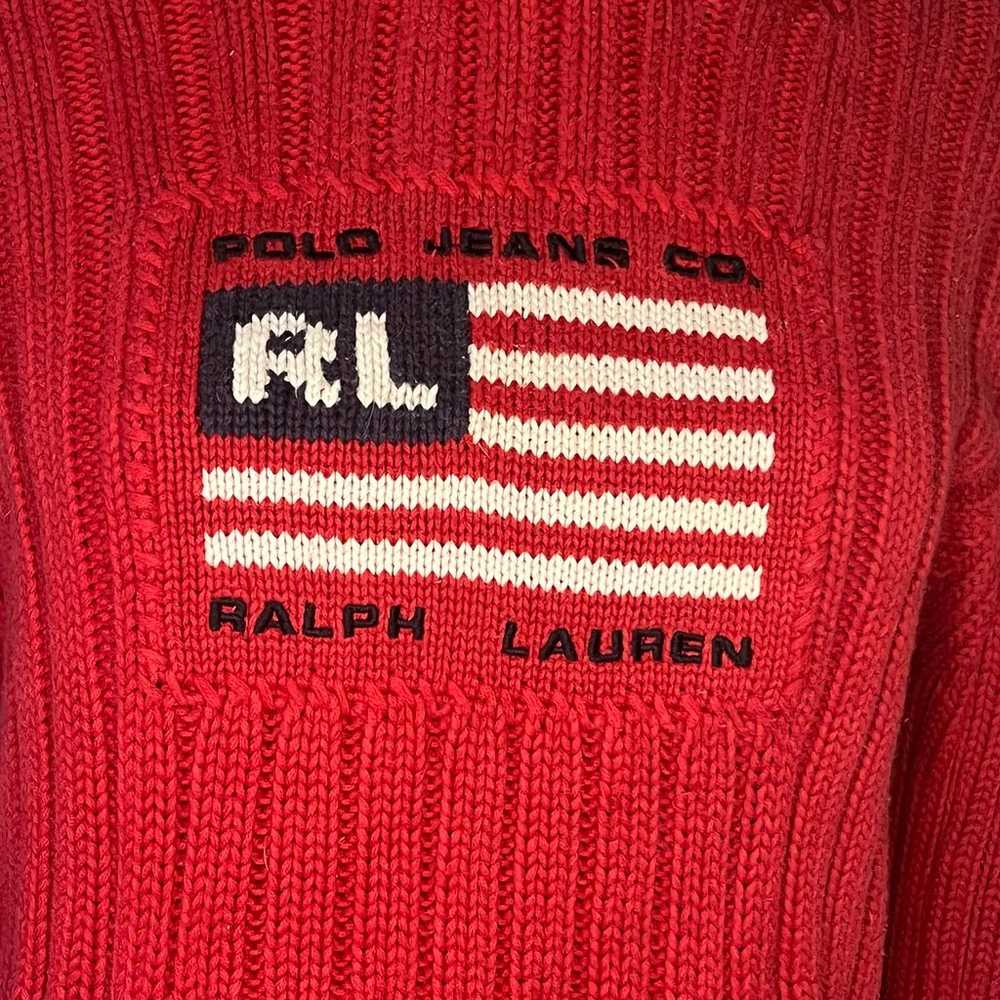 Vintage Polo Jeans Co Ralph Lauren Sweater Hoodie - image 3