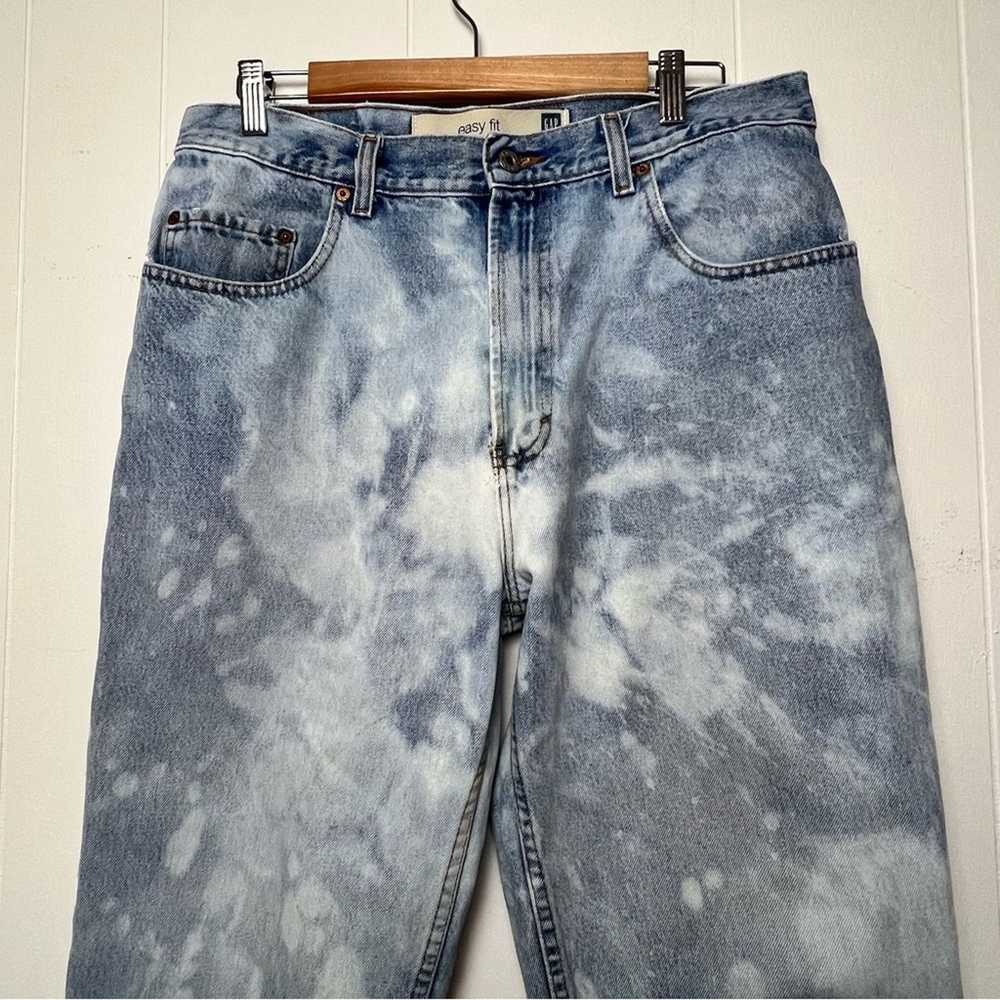 Gap Gap Distressed Marble Bleached Upcycled High … - image 12
