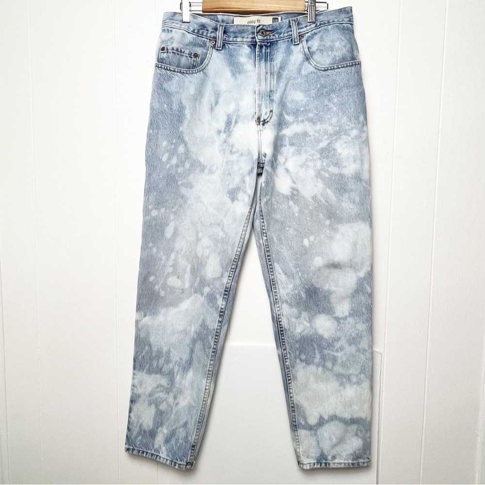 Gap Gap Distressed Marble Bleached Upcycled High … - image 1