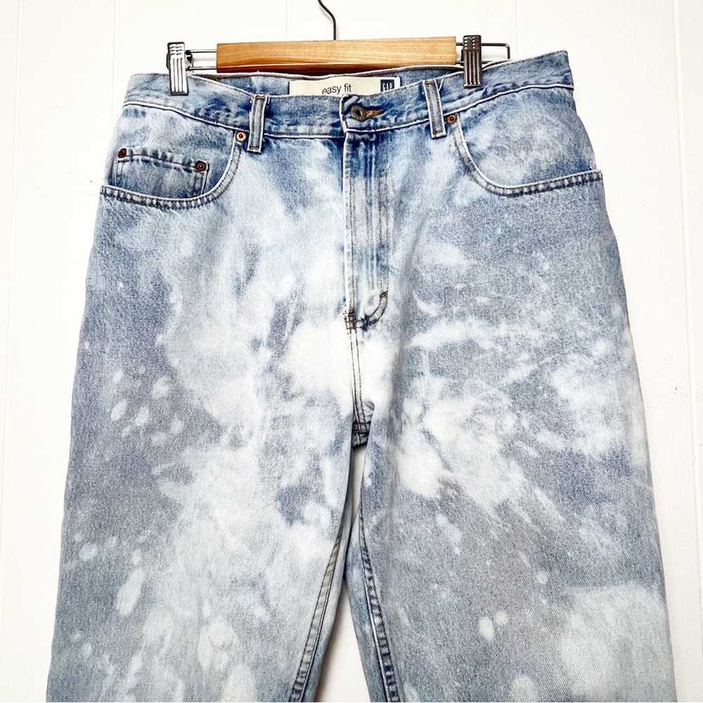 Gap Gap Distressed Marble Bleached Upcycled High … - image 3