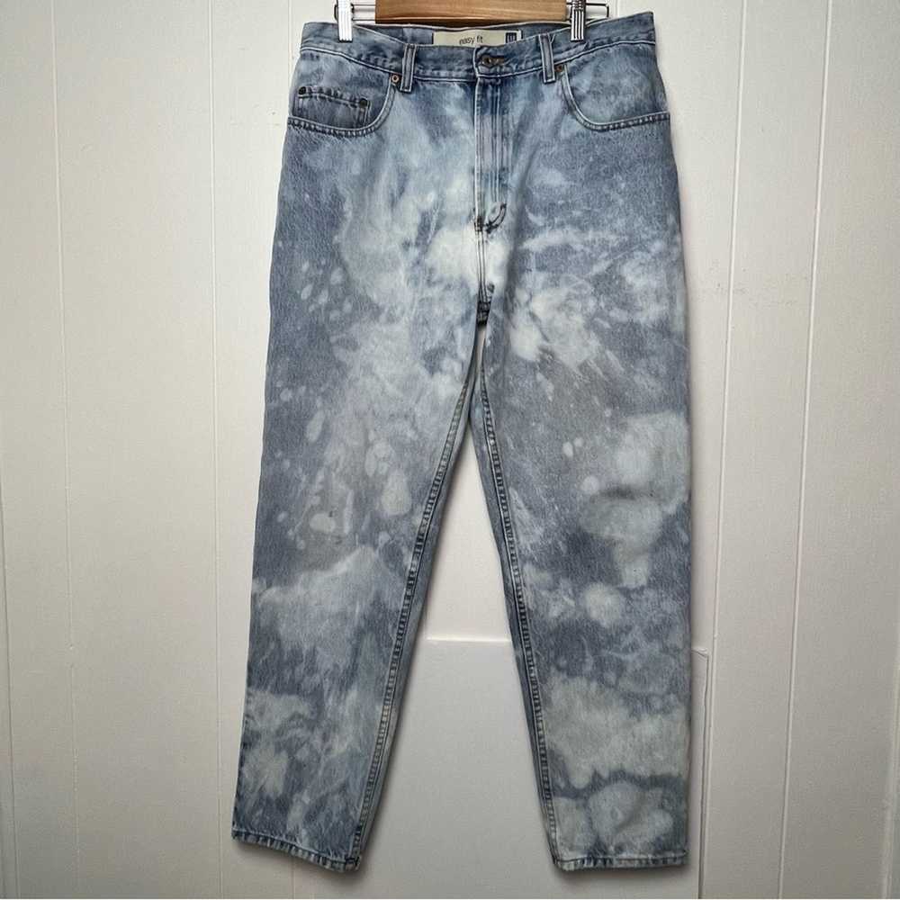 Gap Gap Distressed Marble Bleached Upcycled High … - image 9