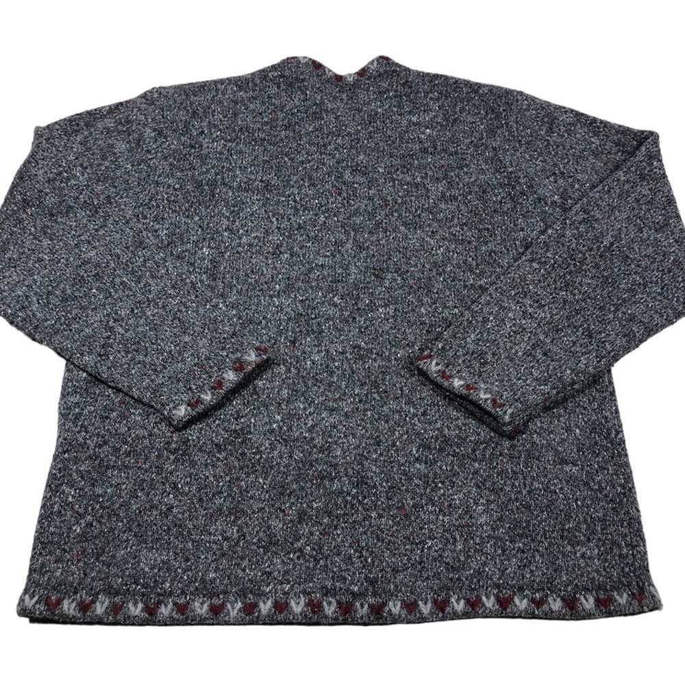Woolrich vintage heather gray button up sweater XL - image 2