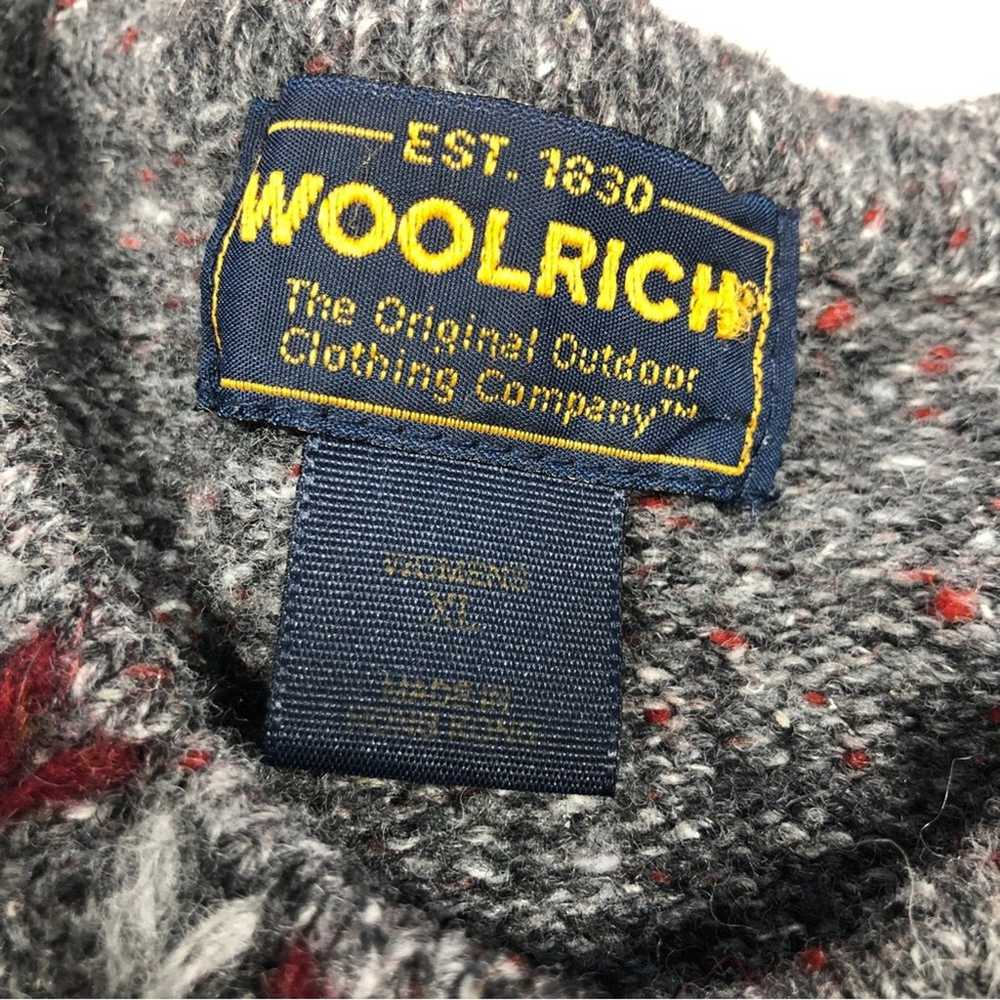 Woolrich vintage heather gray button up sweater XL - image 6
