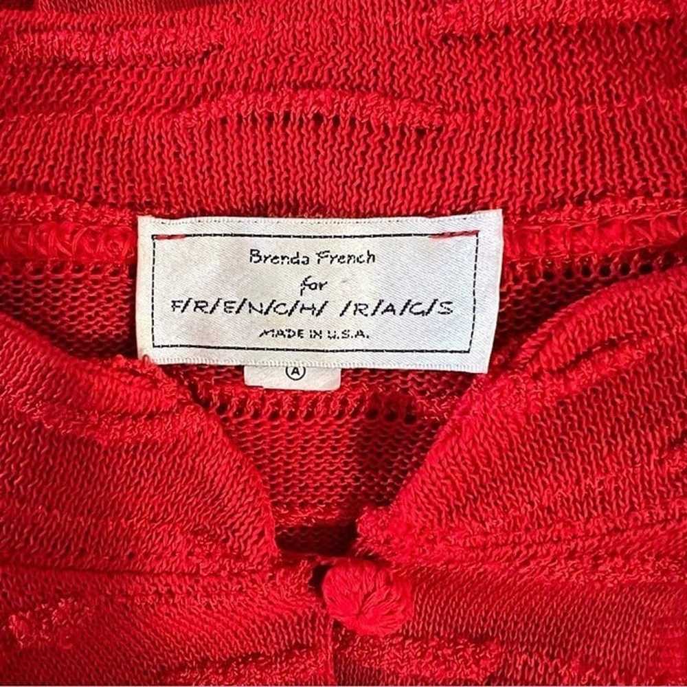 Brenda French for French Rags Vintage Red Cardiga… - image 12