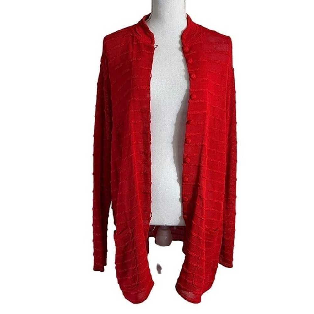 Brenda French for French Rags Vintage Red Cardiga… - image 6