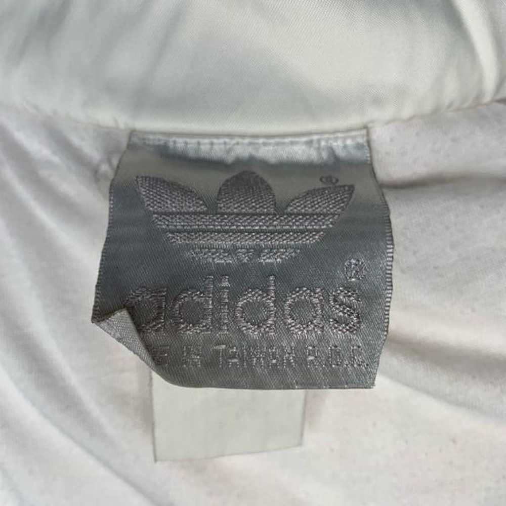 Adidas Bomber Jacket White Vintage Zip Up Ruched … - image 12