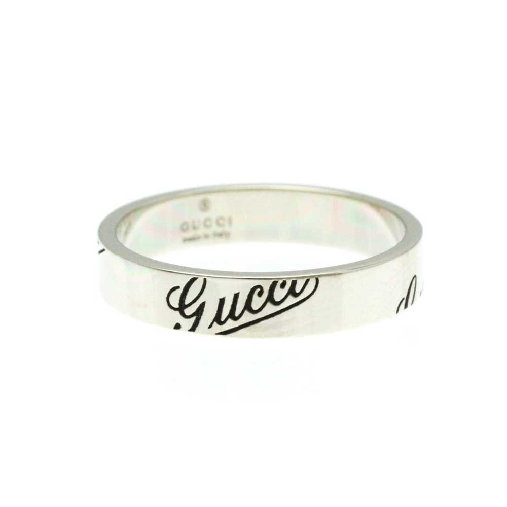 Gucci Gucci Logo Print Ring White Gold (18K) Fash… - image 3