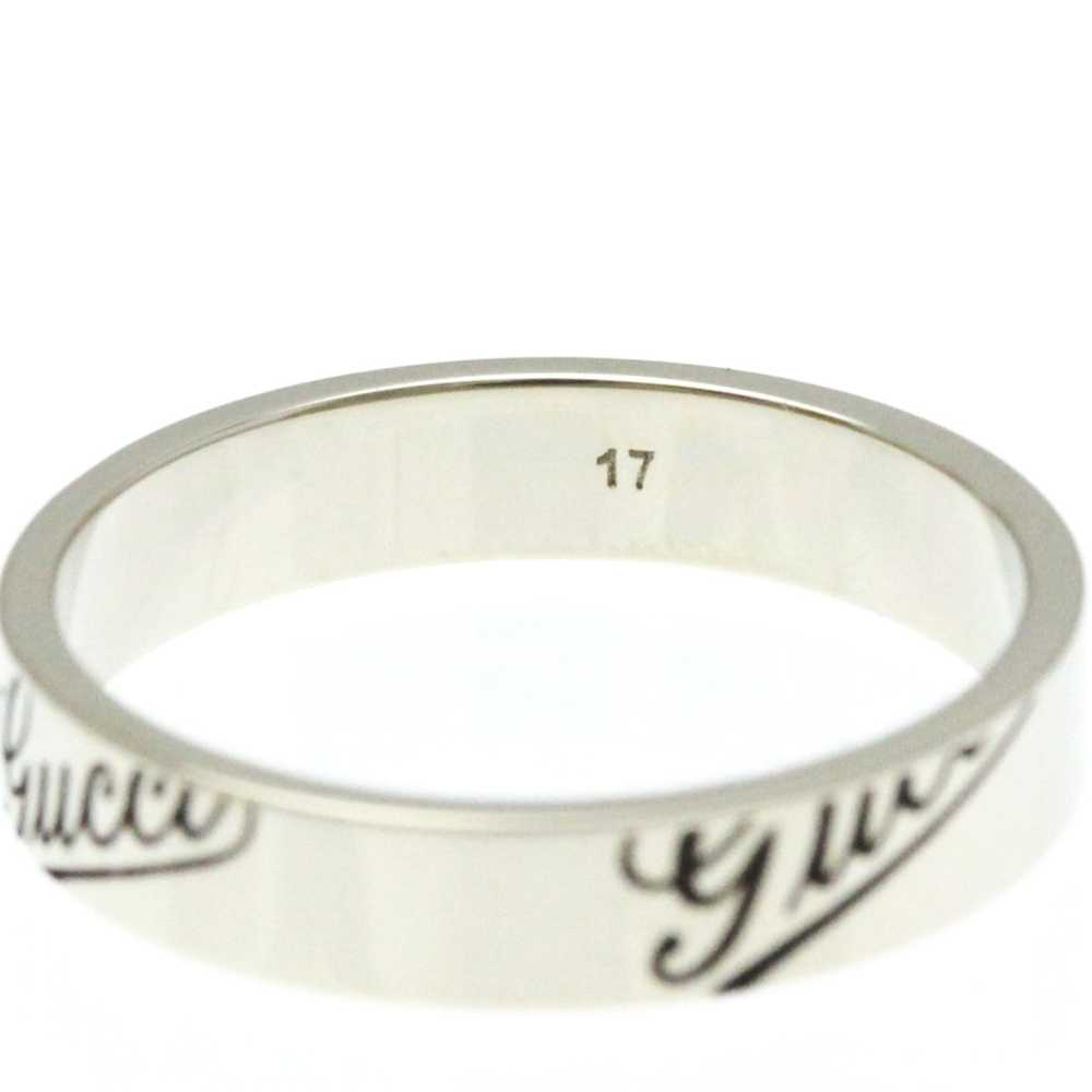 Gucci Gucci Logo Print Ring White Gold (18K) Fash… - image 6