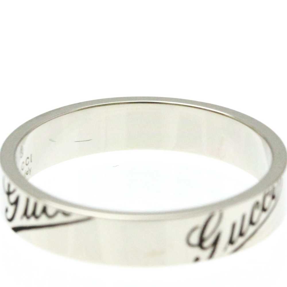 Gucci Gucci Logo Print Ring White Gold (18K) Fash… - image 7